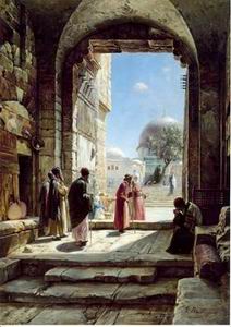 Arab or Arabic people and life. Orientalism oil paintings 124